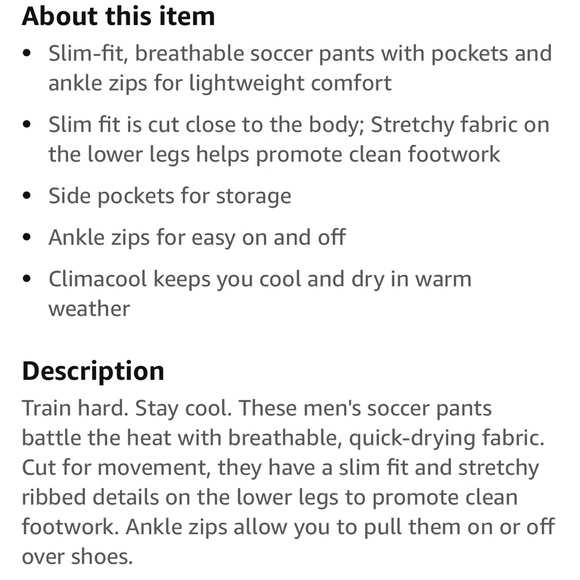 Adidas men’s Tiro 19 soccer pants size XL white/black - Picture 3 of 9